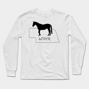 Nebraska Horse Lover Gift Long Sleeve T-Shirt